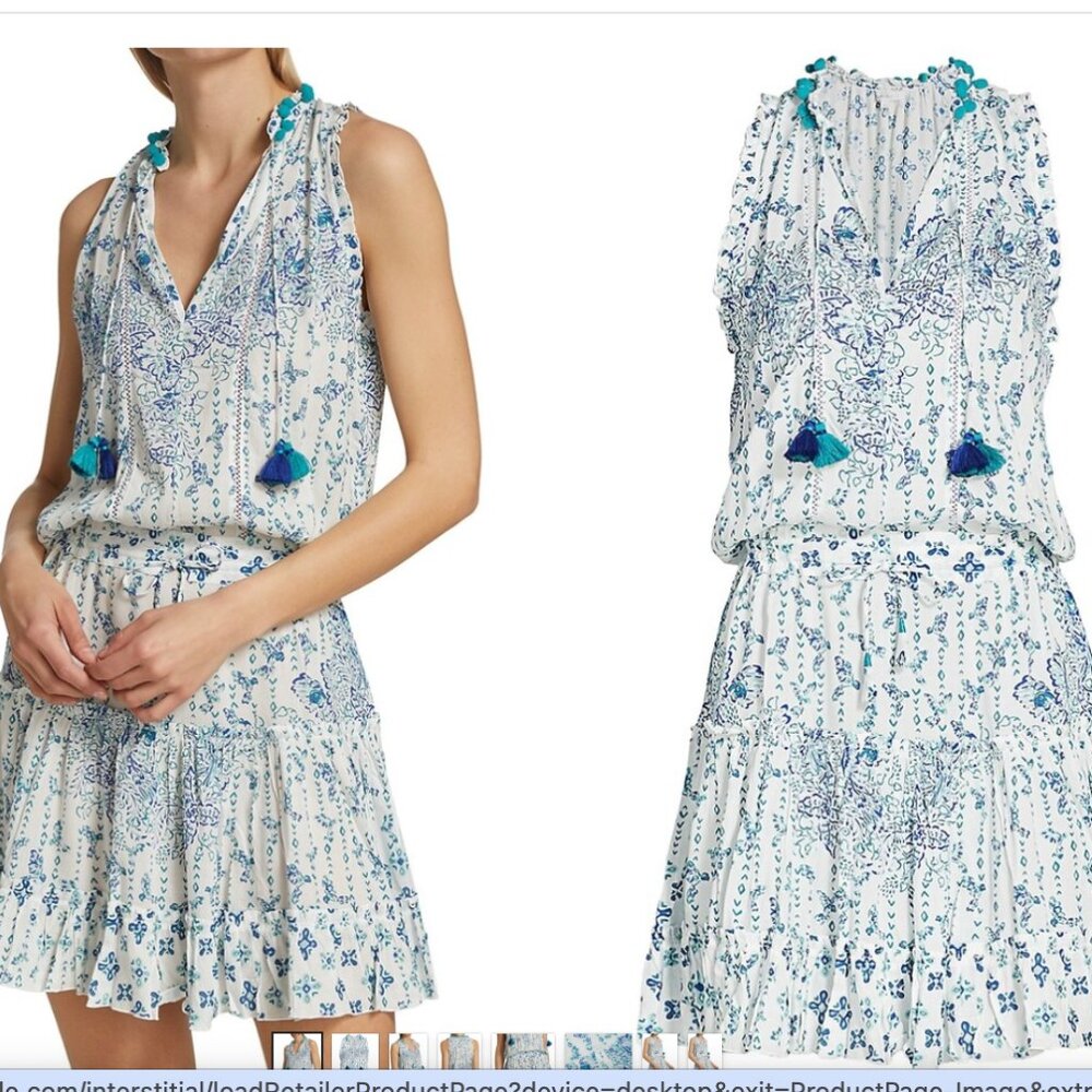Poupette St Barth • Clara printed mini dress • size S